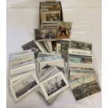 Ex Dealer's stock - a box of 290 assorted vintage and Victorian postcards.