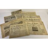 A collection of British overseas newspapers, mostly 1940's.