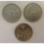 3 commemorative collectors £5 coins.