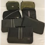 A collection of fishing, cable tidy, cd and camera bags.