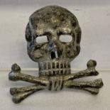 A German WWI/2 style Brunswick Regiment skull badge.