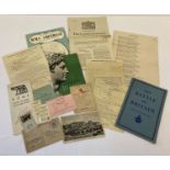 A small collection of military booklets and ephemera.