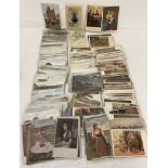 Ex Dealers stock - A box containing approx. 200 assorted British and European artists postcards.