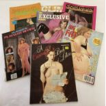 7 assorted vintage and more modern adult erotic magazines.