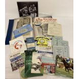 A collection of vintage sport related ephemera.