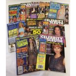 10 assorted issues of Celebrity Skin and Celebrity Sleuth magazine.
