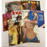 10 assorted vintage adult erotic magazines from the 1960's and 70's.