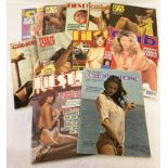 11 assorted vintage adult erotic magazines to include Men Only, Fiesta & Club International.