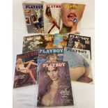 11 vintage 1970's issues of Playboy; Entertainment for Men Magazine.