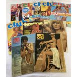 10 vintage adult erotic magazines; 7 issues of Club International & 3 issues of Men Only.