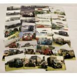 A quantity of colour & black & white photographs depicting vintage military & commercial vehicles.