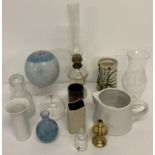 A collection of mixed glass ware and ceramics. To include Caithness, Rosenthal and studio pottery.