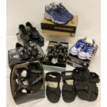 8 pairs of new children's sandals and sports shoes, some boxed, to include Adidas, McKinley & Lotto.
