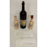 A large Nathaniel Catchpole Strong blonde 3 litre bottle of beer with cork and wire seal.