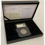 A Limited Edition 2018 Mary Shelley's Frankenstein DateStamp £2 coin, in clear plastic capsule.