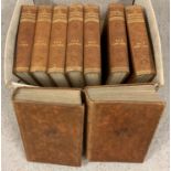1934 leather bound The Daily Express Encyclopaedia, in 9 volumes.