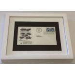 A framed and glazed American 1960 first day cover "Honoring The Automotive Industry".