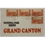An overprinted American "National Park Series" Grand Canyon first day cover. Postmark 1934.