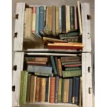 2 boxes of vintage and antique books relating to poetry, literature, art & music.