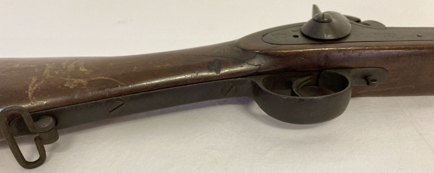 An antique Enfield P53 Sergeants/foraging model .577 rifle-musket. - Image 4 of 6