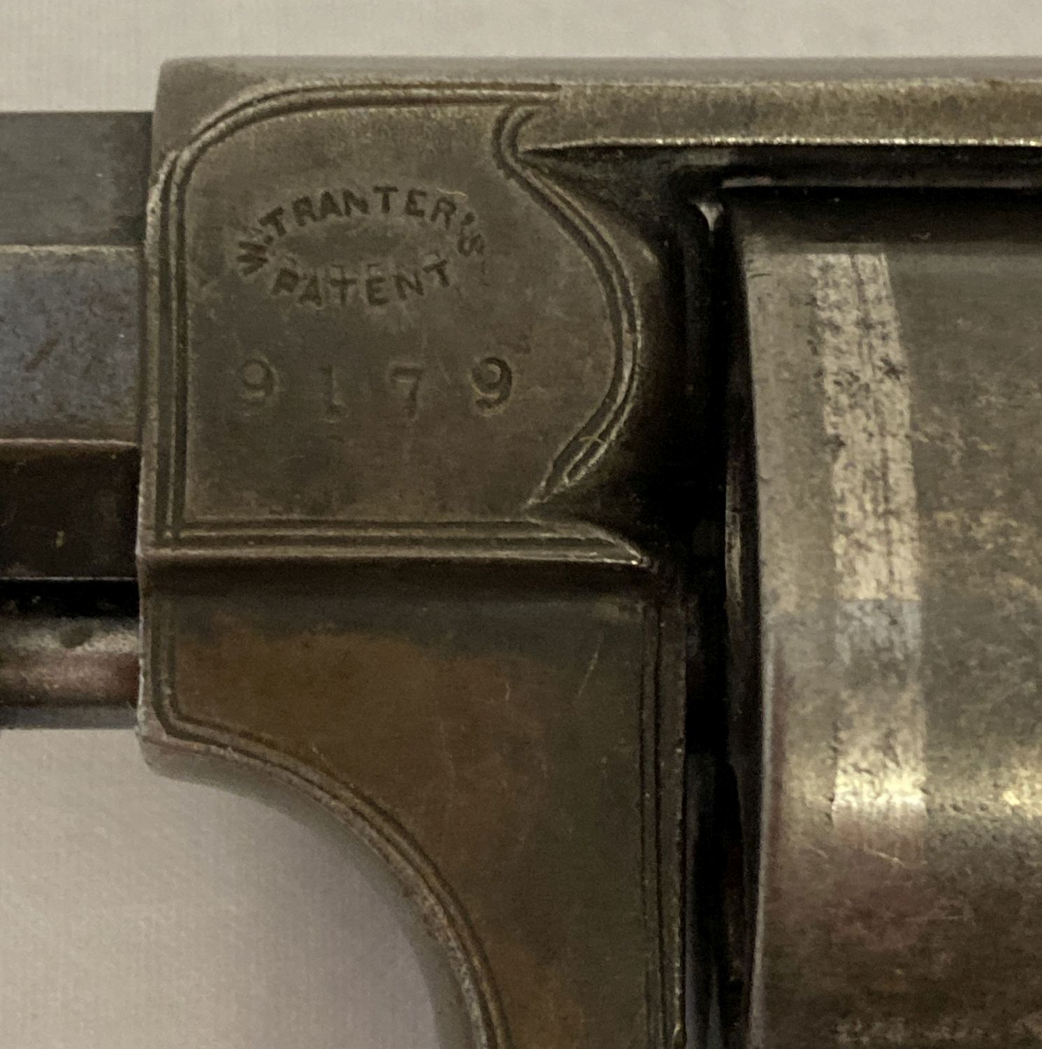 An antique Tranter .320 British long revolver marked J Blanch & Son, Grace Church St, London. - Image 2 of 6