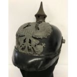 A WWI style Imperial German-Prussian Mle Pickelhaube.