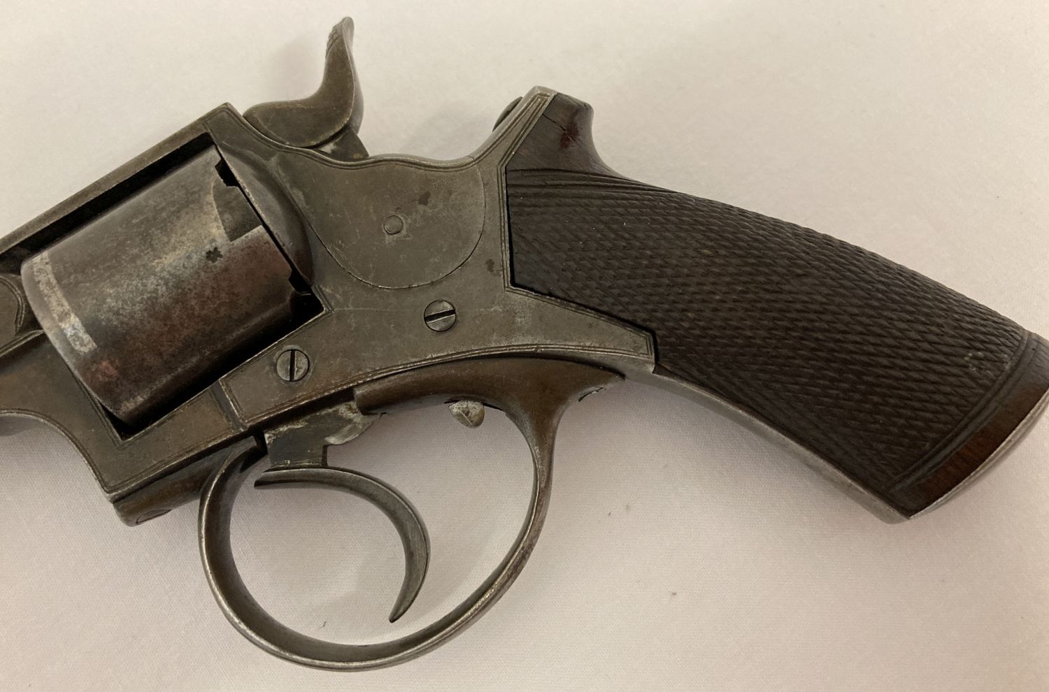 An antique Tranter .320 British long revolver marked J Blanch & Son, Grace Church St, London. - Image 3 of 6