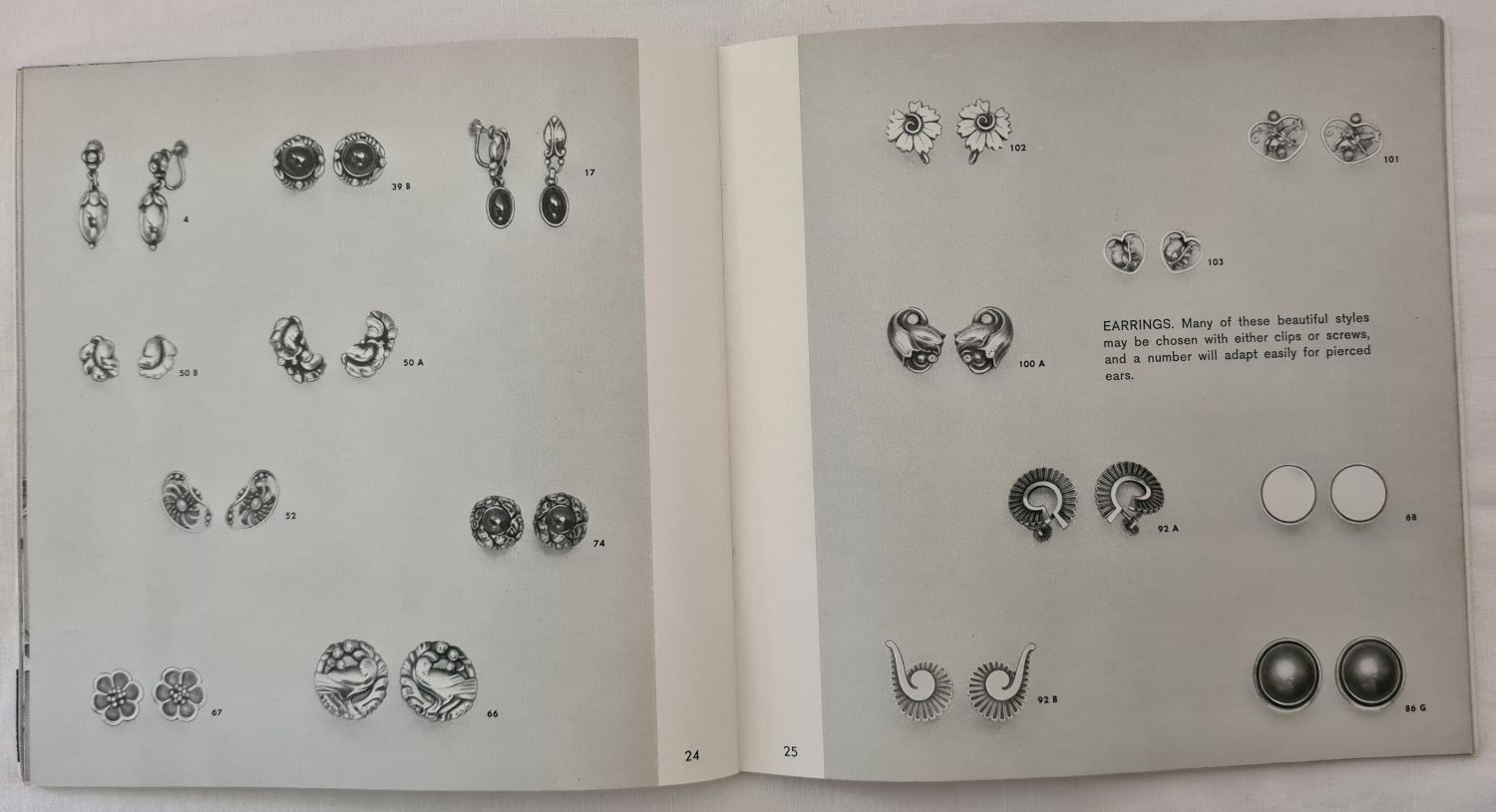 A vintage Georg Jensen silver jewellery photographic catalogue. - Image 4 of 6