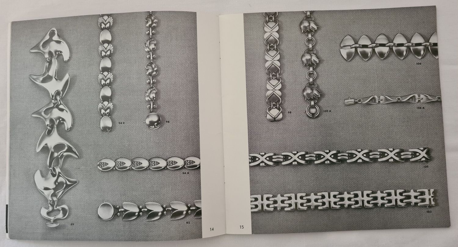 A vintage Georg Jensen silver jewellery photographic catalogue. - Image 3 of 6