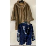 A vintage faux fur fully lined ¾ length coat by Astraka.
