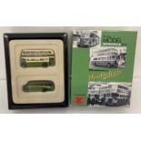 A boxed Exclusive First Editions 1:76 scale 80th Anniversary of Southdown 2 bus gift set.