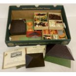 A quantity of assorted 1950's bakelite and plastic Bayko building sets.