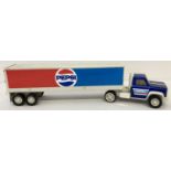 A vintage Tonka Toys lorry with Pepsi Cola trailer.