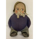 A 1930's 10" Deans Rag Book Co "Skipper" rag doll made specially for Angus Watson & Co.