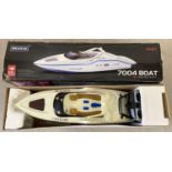 A boxed Shuang Ma Radio Control 7004 Racing Boat.