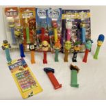17 assorted Pez sweet dispensers, 6 in blister packs.