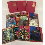 A collection of 38 vintage 1960's & 70's Puffin Post magazines together with 9 vinyl folders.