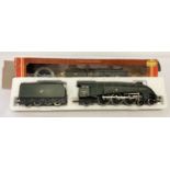 A boxed Hornby 00 gauge 4-6-2 class A4 Pacific "Mallard" 60022 loco and tender in BR green livery.