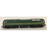 A Hornby 00 gauge Class 47 D1738 locomotive with British Railways green livery.