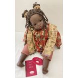 A boxed 2001 "Zaja" (Zaia) Gotz collectors baby dribble doll by Carin Lossnitzer, No. 245 with CoA.