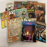 A collection of vintage comic books to include Starslayer; the log of the Jolly Roger, issue #3.