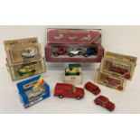 A collection of assorted boxed and unboxed diecast vehicles to include Matchbox and Lledo.