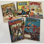 5 Silver Age Comic Books Including Action Comics, Superboy, Sinister Tales & Planet Stories.