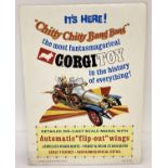 A 1967 advertising card for Corgi Toys Chitty Chitty Bang Bang, dated 1967 for Gildrose productions.