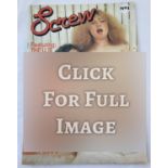 Vintage 1st edition, No. 1 of Screw, adult erotic magazine.