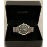 A men's Accurist MB7028 dual dial wristwatch complete with box.
