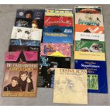 A collection of 30 vintage LP records to include easy listening, pop, musicals and compilations.