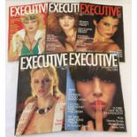 5 Volume 1 issues of Executive, adult erotic magazine, to include No. 1.