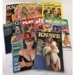 10 assorted vintage adult erotic magazines.