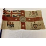 A vintage six nations flag issued as a souvenir at the 1924 British Empire Exhibition